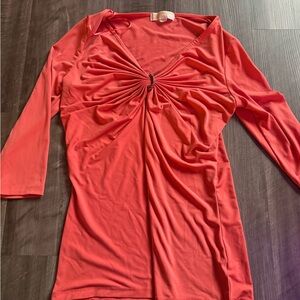 Elegant Coral Women's Top